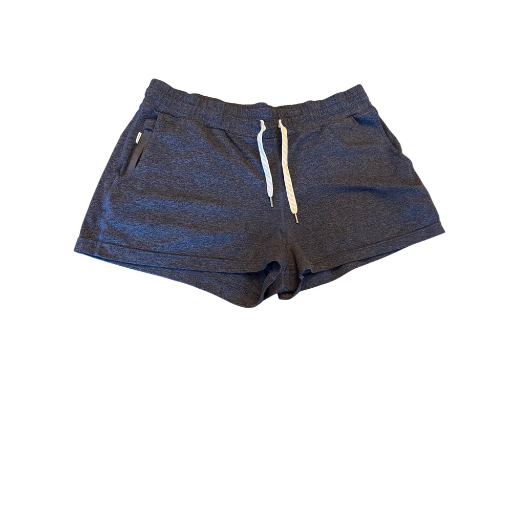 Vuori Shorts Heather Blue Performance Jogger Short Elastic Drawstring VW303 L